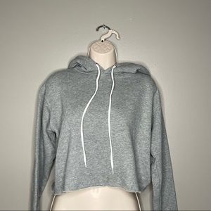 Grey cropped sweatshirt